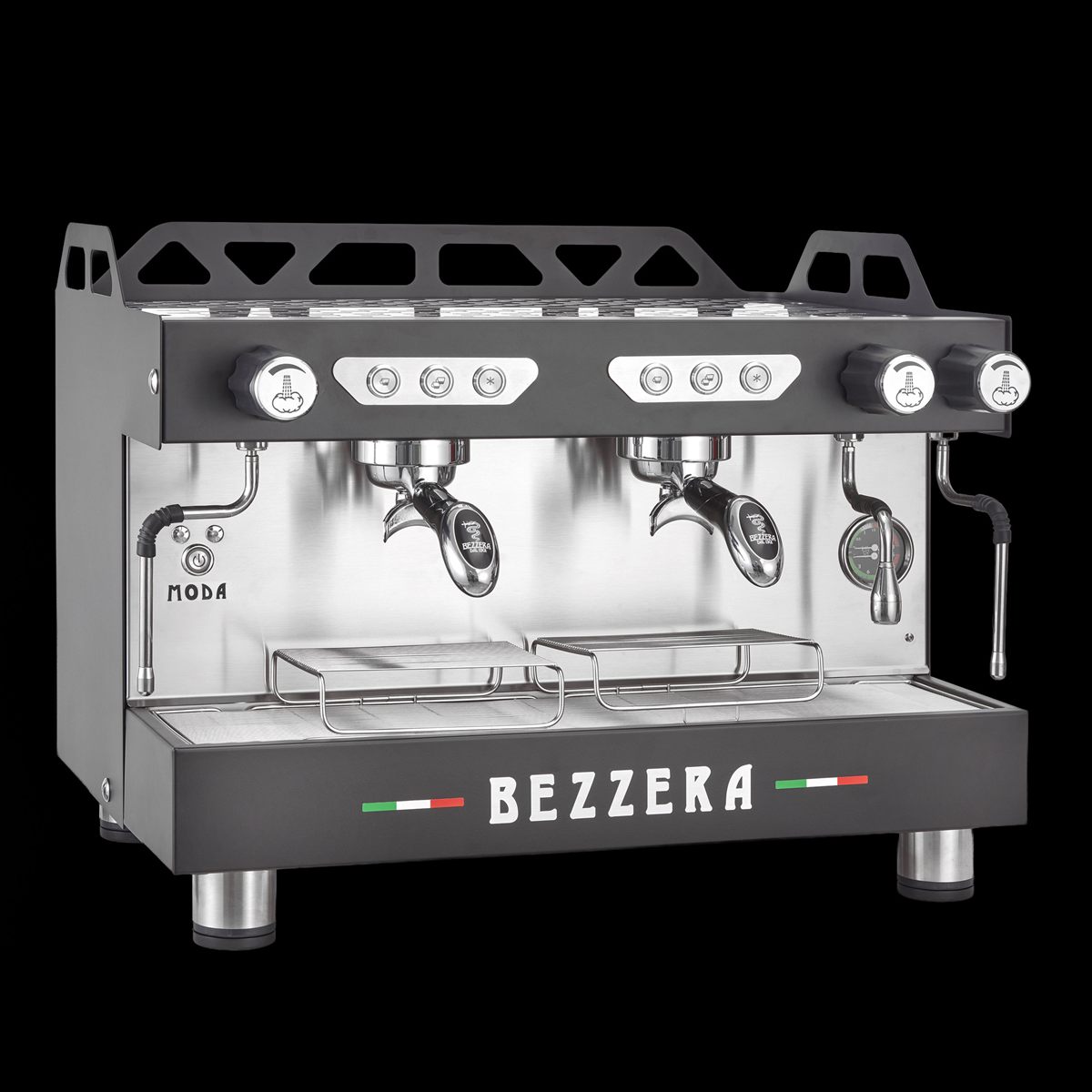 Bezzera Moda de 2 grupos automática en color negro